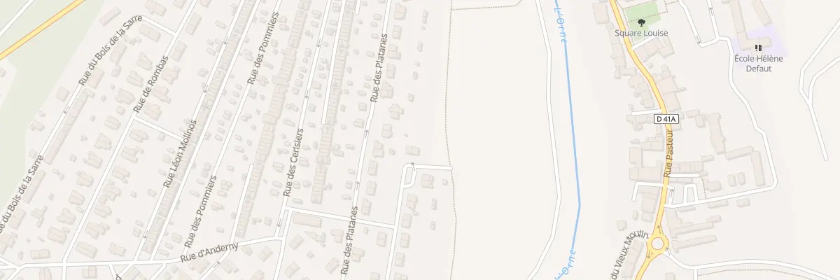 Plan du 42 Rue des Peupliers à Homécourt