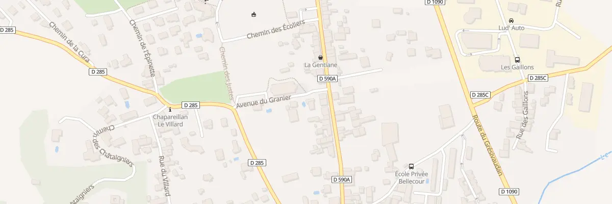 Plan du 23 Pl de l’Eglise à Chapareillan