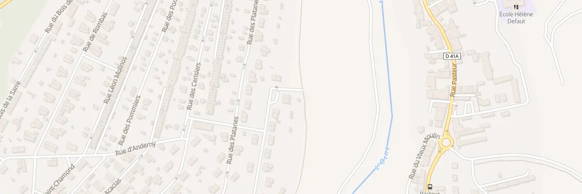 Plan du 40 Rue des Peupliers à Homécourt