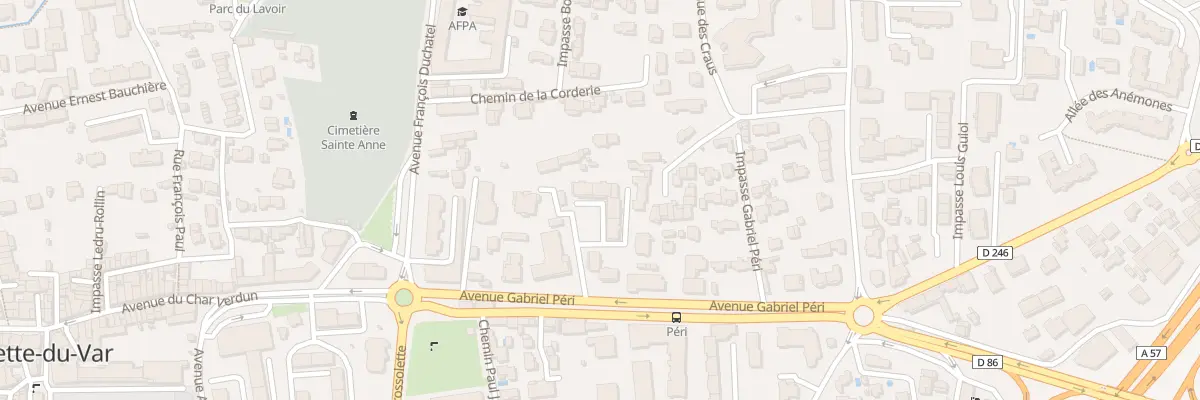 Plan du 231 Av Gabriel Péri à La Valette-du-Var