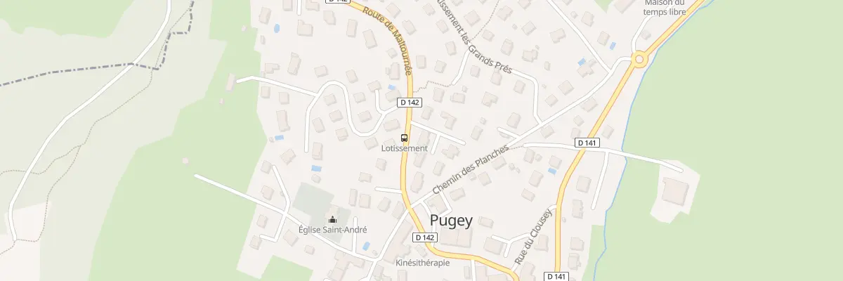 Plan du 2 Lot les Hauts de Pugey à Pugey