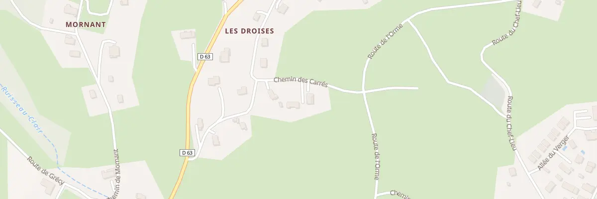 Plan du 101 Che des Carrés à Chainaz-les-Frasses