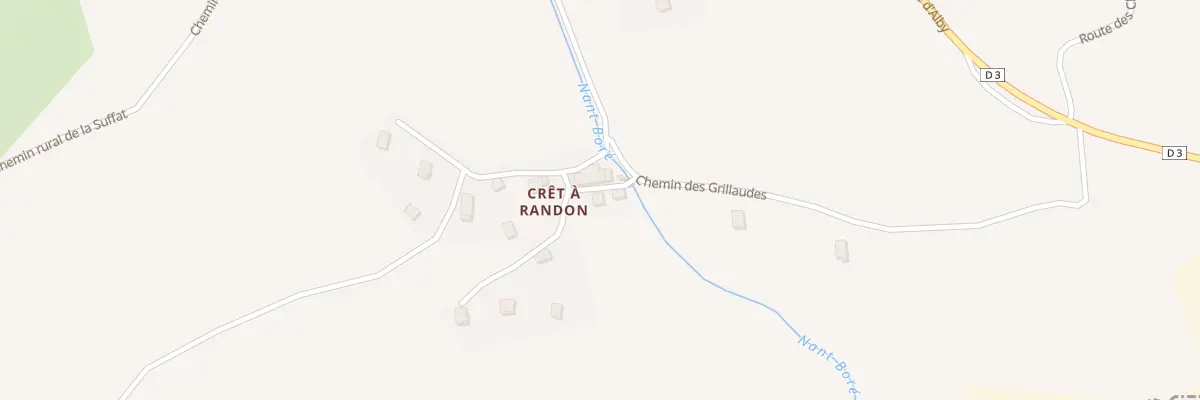 Plan du 505A Rte du Crêt À Randon à Marigny-Saint-Marcel