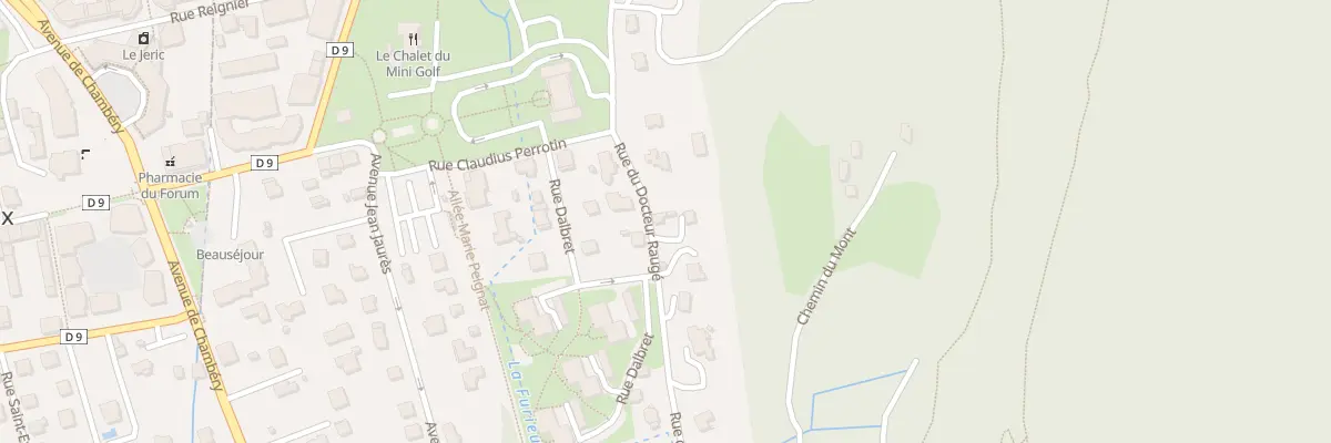 Plan du 75 Rue du Docteur Rauge à Challes-les-Eaux