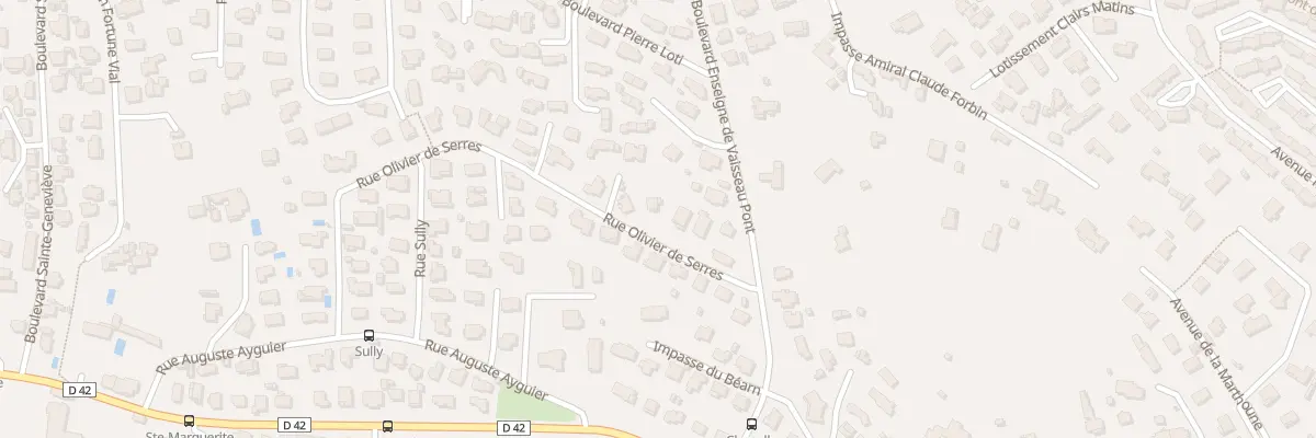 Plan du 92 Rue Olivier de Serres à La Garde