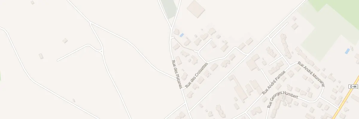 Plan du 2 Rue des Platanes à Corre