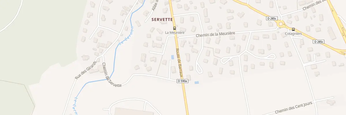 Plan du 285 Che de Servette à Chapareillan