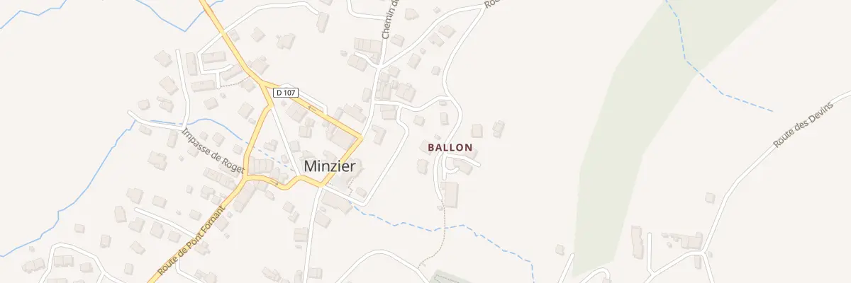 Plan du 176 Che de Ballon à Minzier