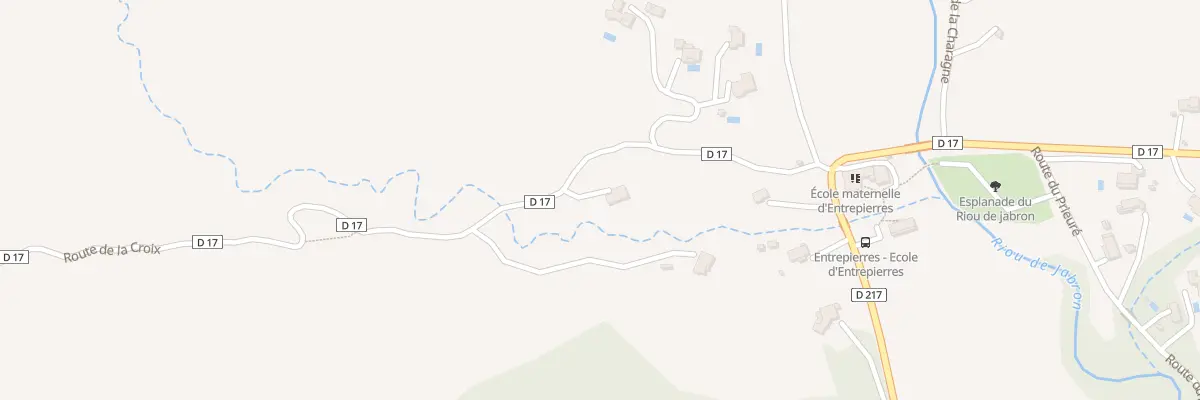 Plan du 235 Rte de la Croix à Entrepierres