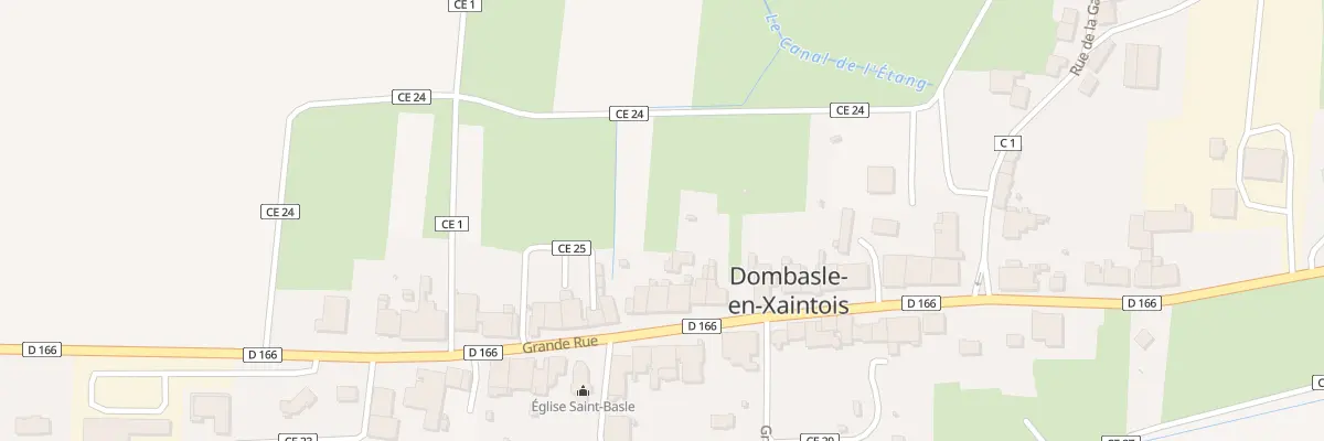 Plan du 38 Gr Grande Rue à Dombasle-en-Xaintois