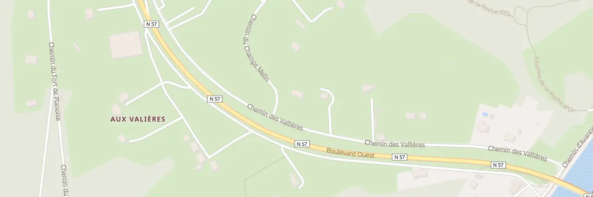 Plan du 2 Che du Champ Melin à Besançon