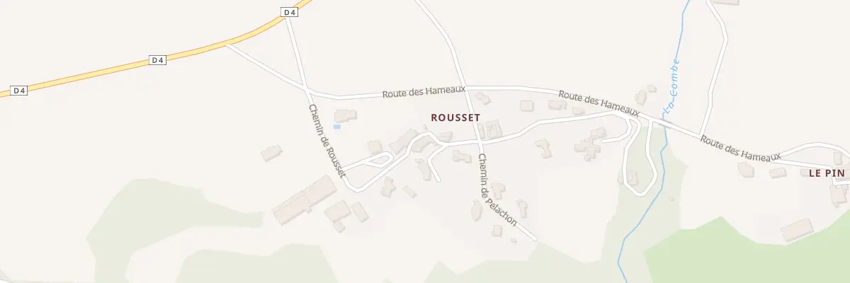 Plan du 338 Che de Rousset à Curbans