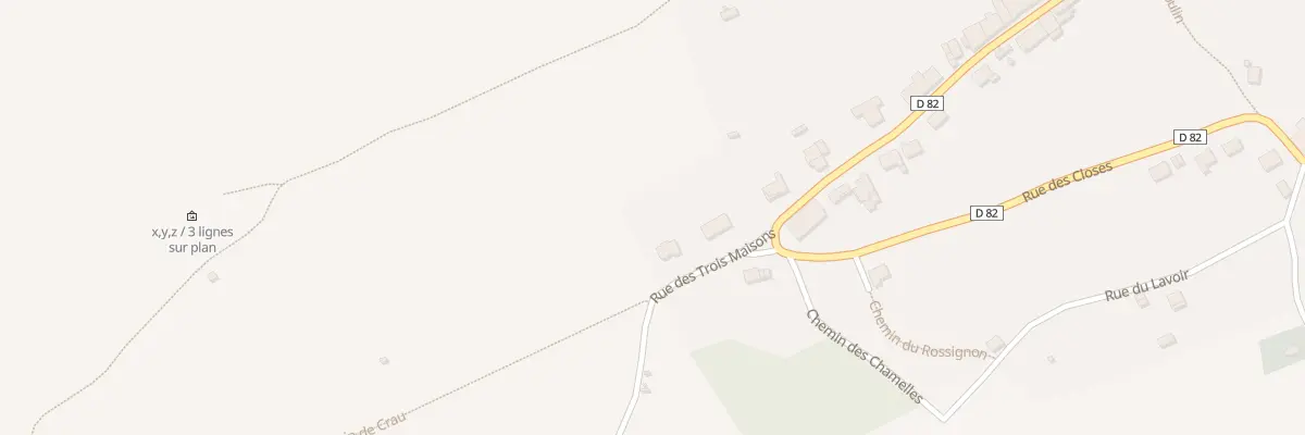 Plan du 32 Rue des Trois Maisons à Prény