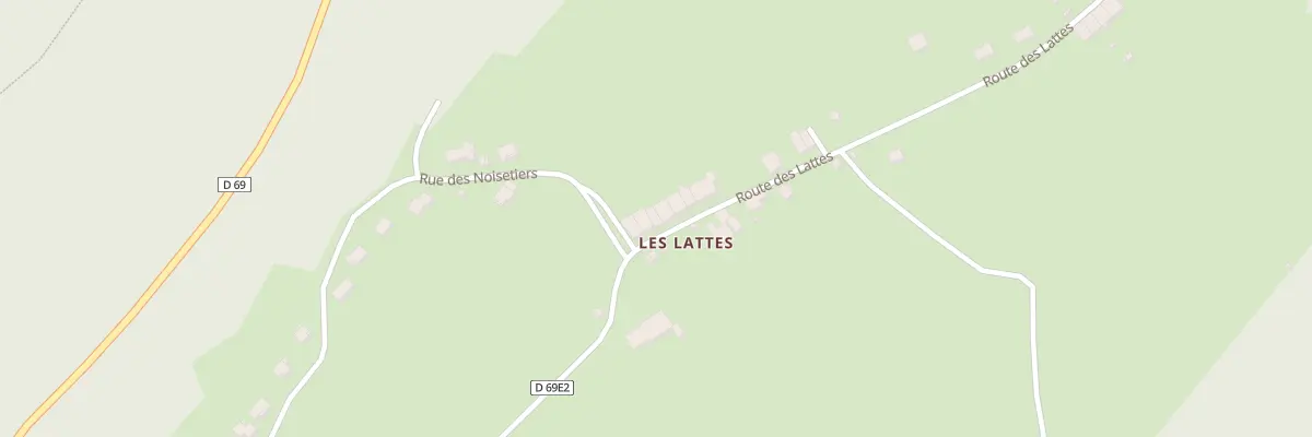 Plan du 611 Rte des Lattes à Hauts de Bienne