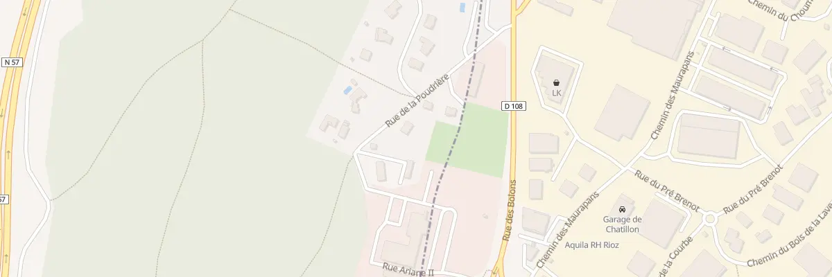 Plan du 3 Rue de la Poudrière à Miserey-Salines
