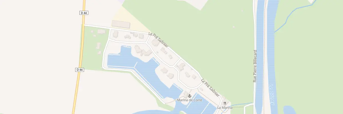Plan du 5272 Le Pre Saonier à Corre