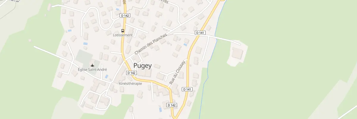 Plan du 4 Rue du Clousey à Pugey