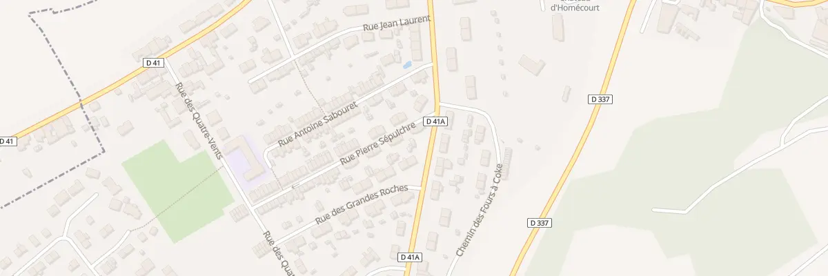 Plan du 50 Rue Pierre Sépulchre à Homécourt