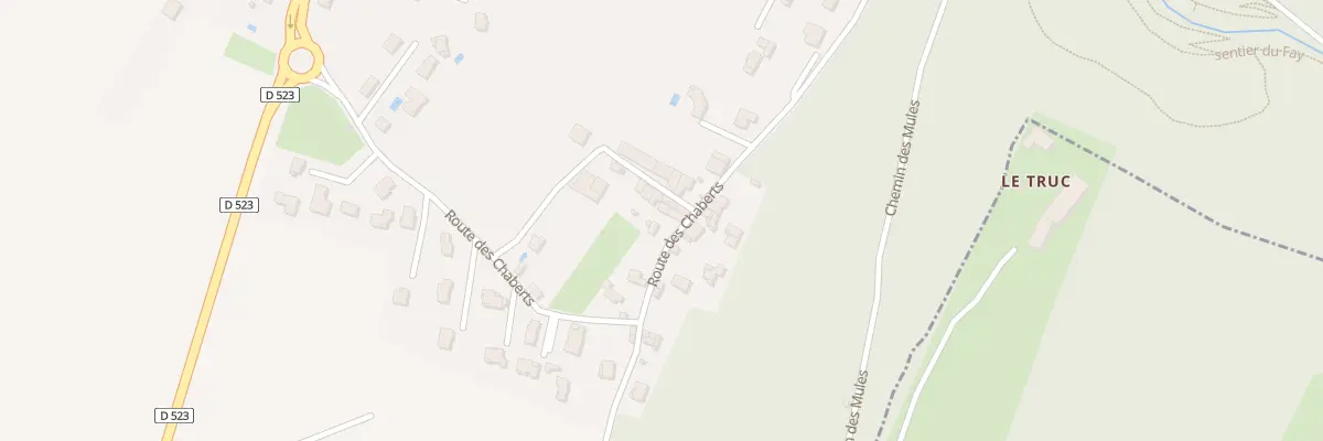 Plan du 449 Rte des Chaberts au Cheylas