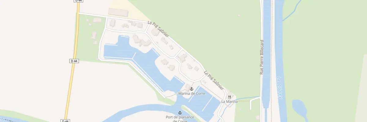 Plan du 4 Pres le Saonier à Corre