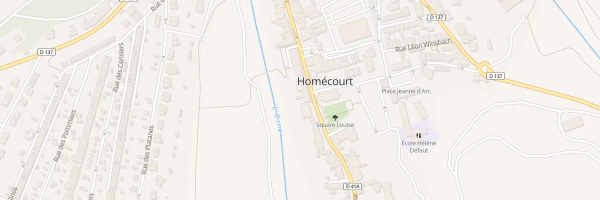 Plan du 85 Rue Pasteur à Homécourt