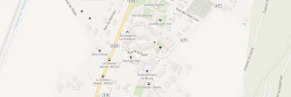 Plan du 68 Rue de la Poste au Cheylas