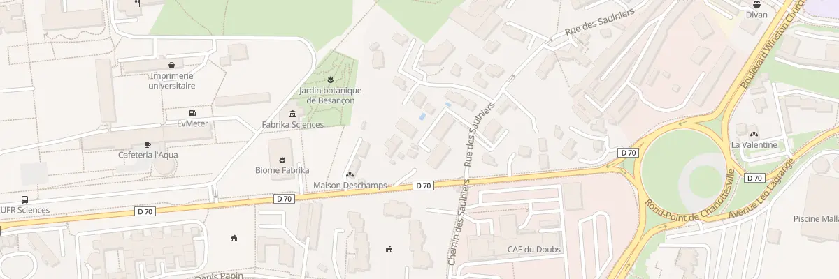Plan du 18 Rue des Saulniers à Besançon