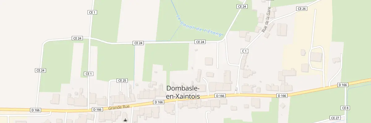 Plan du 28 Gr Grande Rue à Dombasle-en-Xaintois
