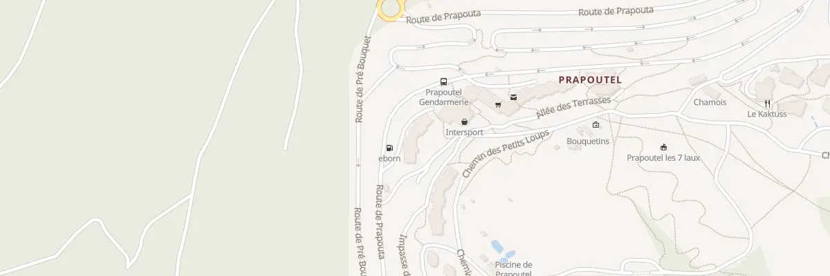 Plan du 5256 Communal de l’Envers Prapo aux Adrets