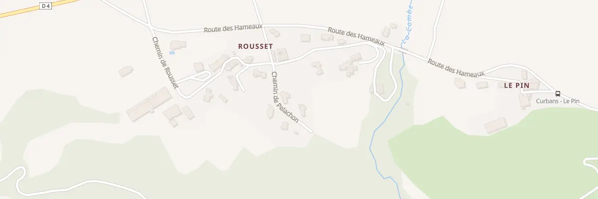 Plan du 185 Che de Pelachon à Curbans