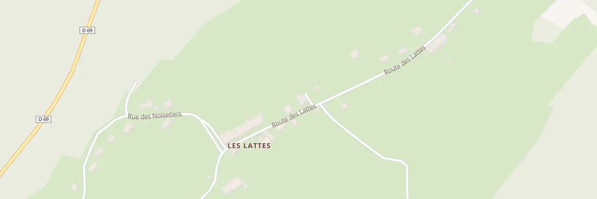 Plan du 733 Rte des Lattes à Hauts de Bienne