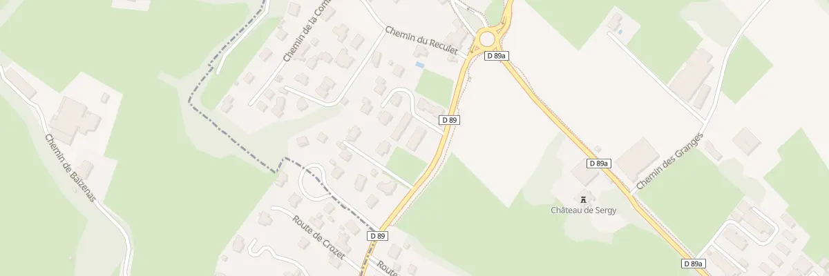 Plan du 100 Rte de Baizenas à Sergy