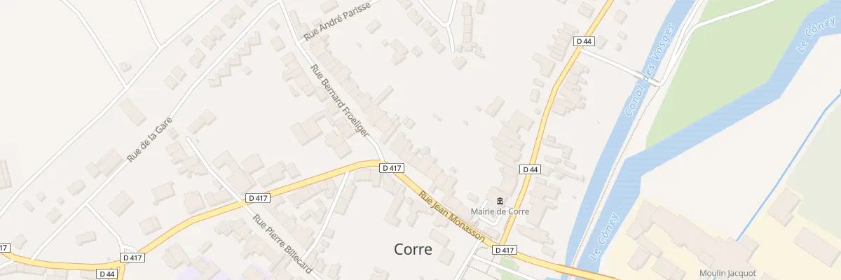 Plan du 18 Rue Jean Monasson à Corre