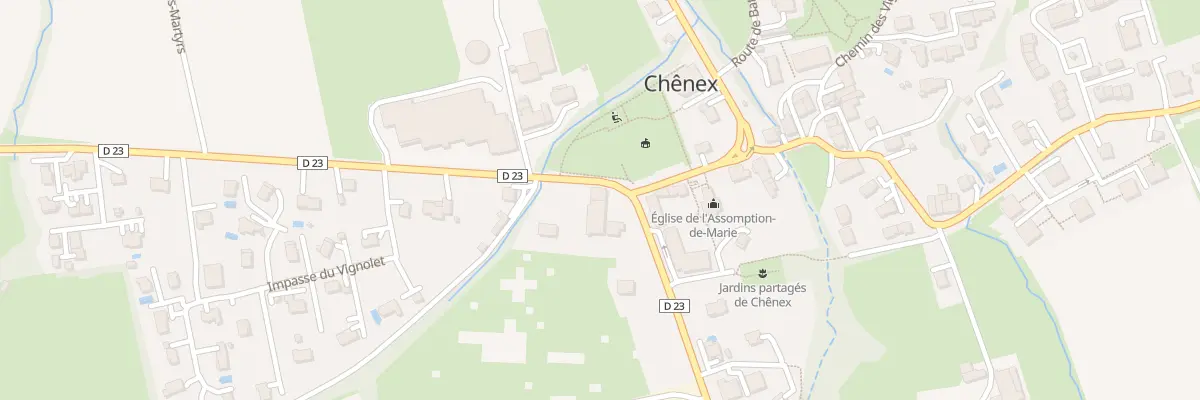 Plan du 21 Rte du Joira à Chênex