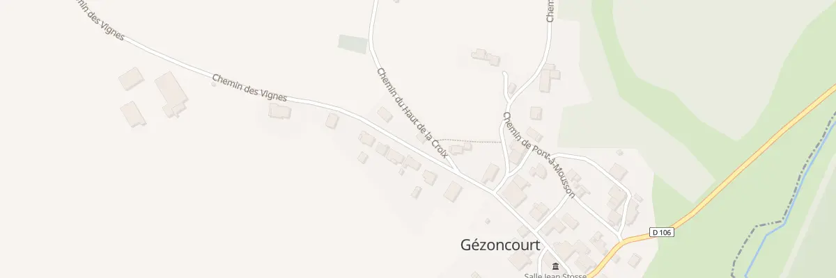 Plan du 8 Che des Vignes à Gézoncourt