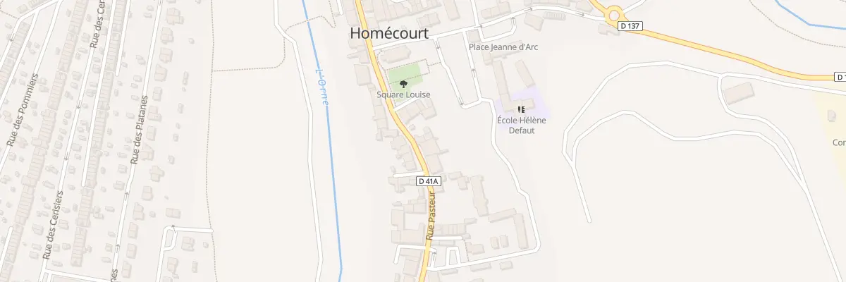 Plan du 78 Rue Pasteur à Homécourt