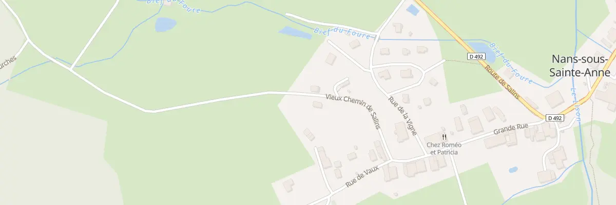 Plan du 1 Vche Vieux Chemin de Salins à Nans-sous-Sainte-Anne