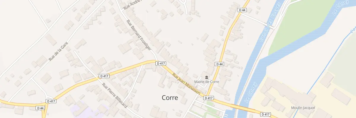 Plan du 14 Rue Jean Monasson à Corre