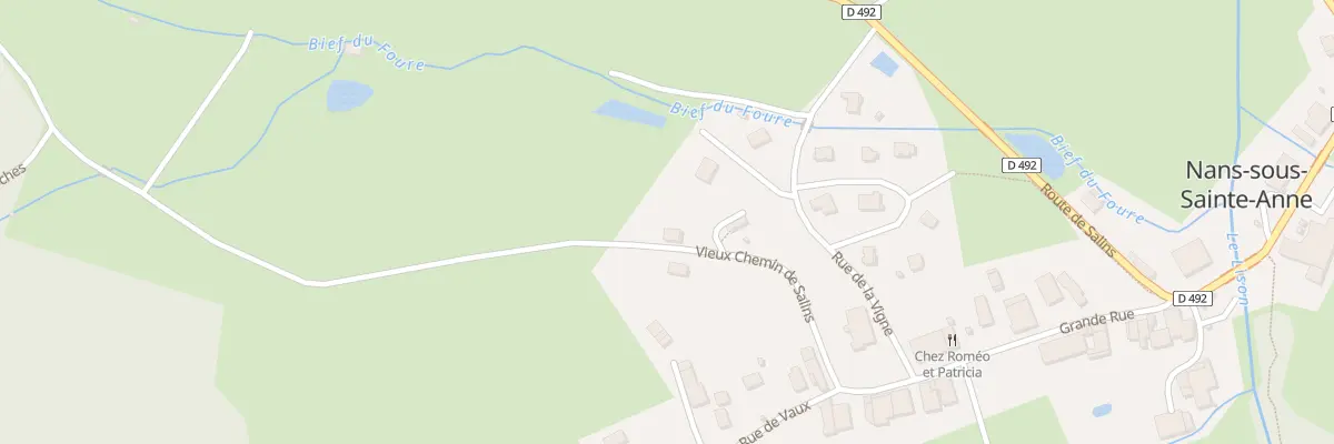 Plan du 2 Vche Vieux Chemin de Salins à Nans-sous-Sainte-Anne