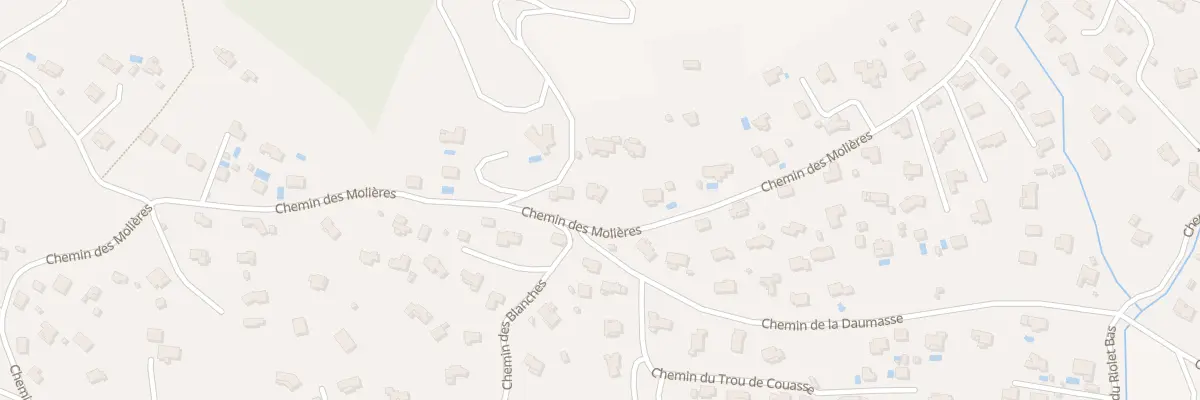 Plan du 1313 Che des Molières à La Roquebrussanne