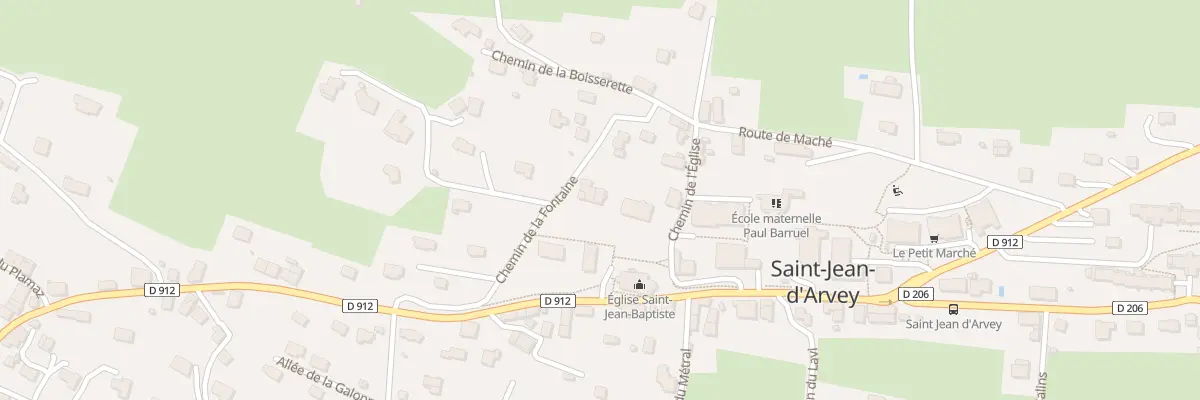 Plan du 190 Che de la Fontaine à Saint-Jean-d’Arvey