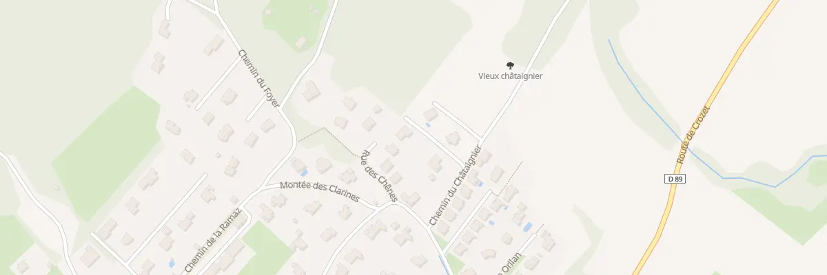 Plan du 85 Che du Chataignier à Sergy