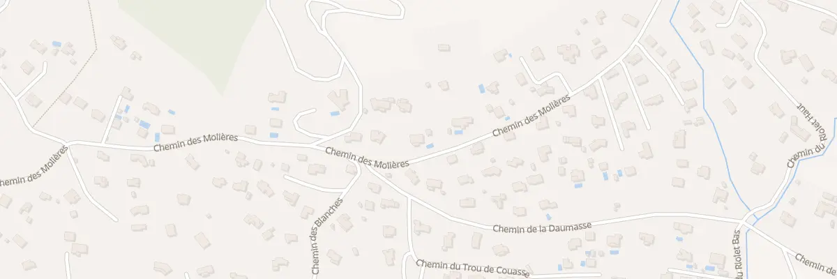 Plan du 1317 Che des Molières à La Roquebrussanne