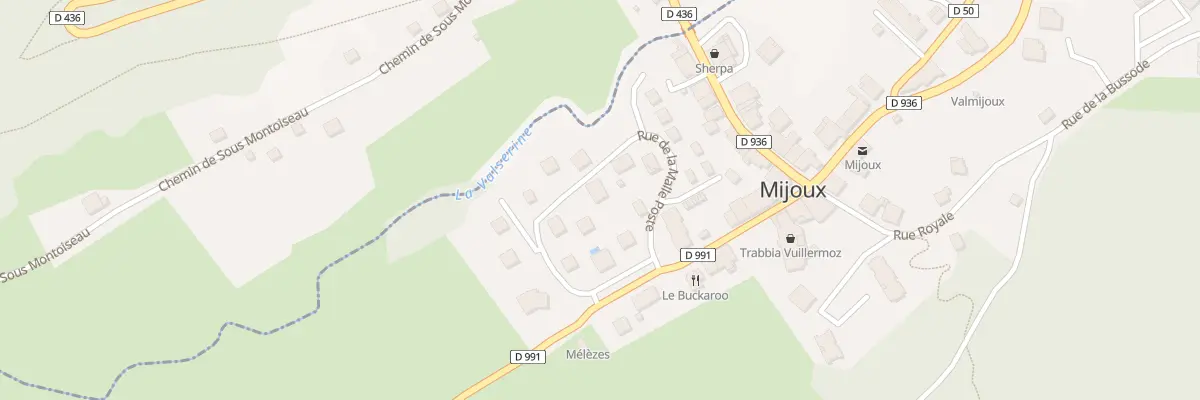 Plan du 5195 La Poste à Mijoux
