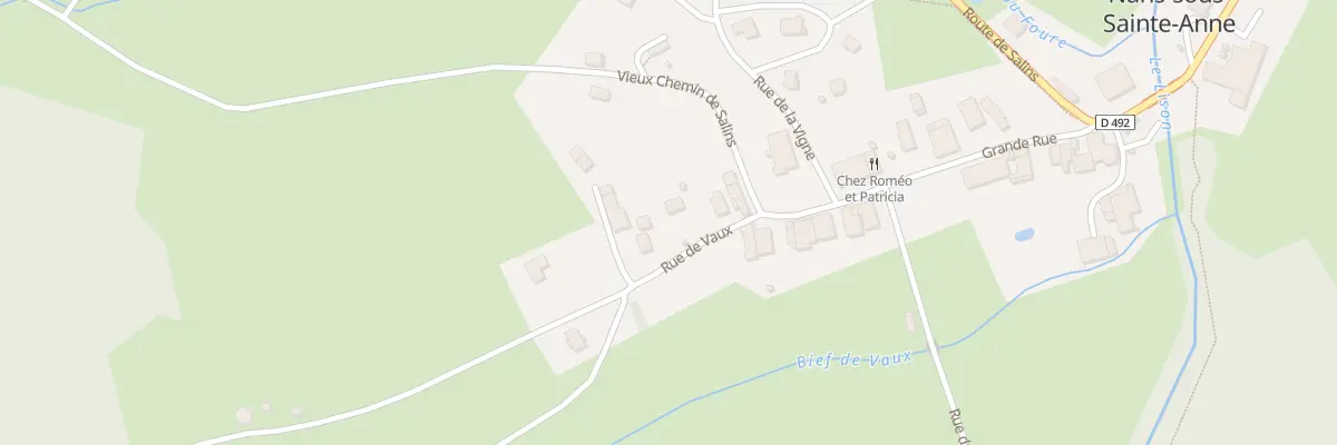 Plan du 6 Rue de Vaux à Nans-sous-Sainte-Anne