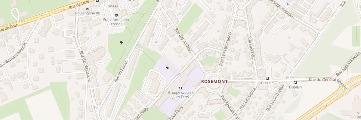 Plan du 12 Rue des Andelys à Besançon