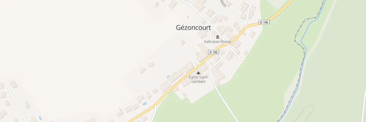 Plan du 1 Pl de l’Eglise à Gézoncourt