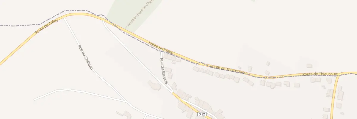 Plan du 5100 Rte de Thiaucourt à Prény