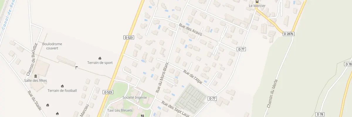 Plan du 7 Rue de l’Alpe au Cheylas