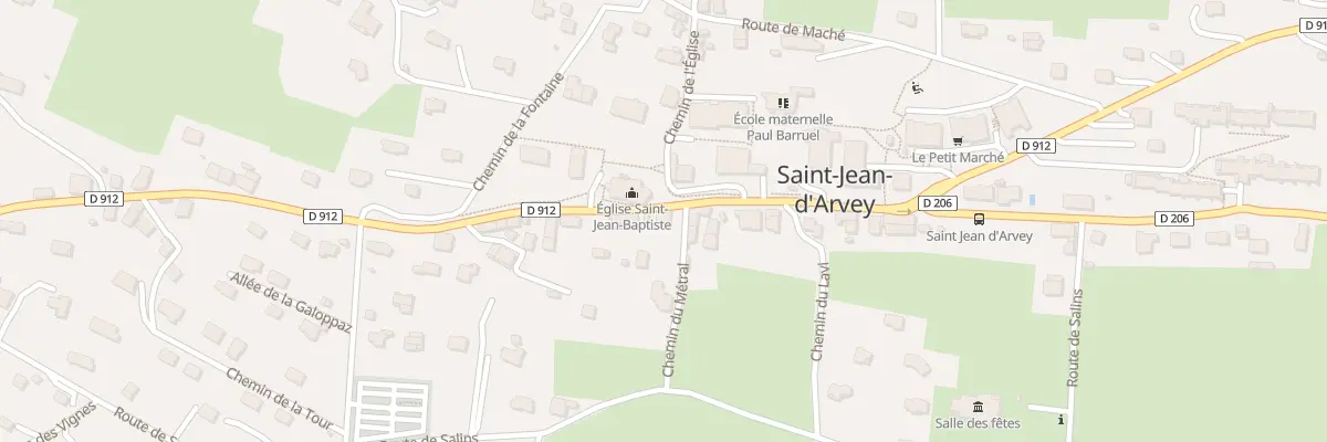 Plan du 2316 Rte des Bauges à Saint-Jean-d’Arvey